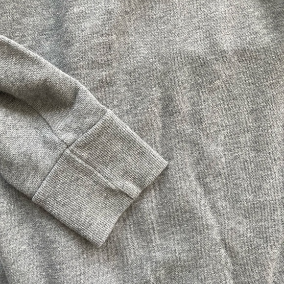 Womens Express sweatshirt sweater with ruffle gray casual look size medium - Picture 3 of 6